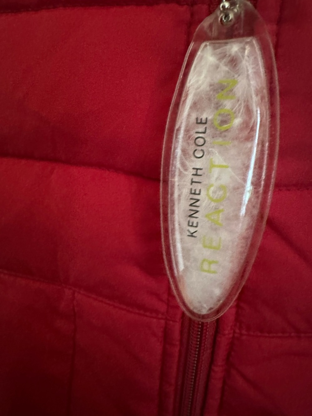 Kenneth Cole Reaction Red Quilted Puffer Vest - Picture 4 of 5